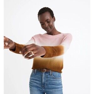 Madewell Dip-Dye Cashmere Shrunken Sweatshirt Size XL G2